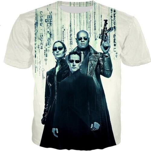 The Matrix 3D Print Women Men T-Shirts Summer Boys Girl Casual Tshirt Teen Kids Tops Birthday Party Wear Gift Cool Clothes Tees