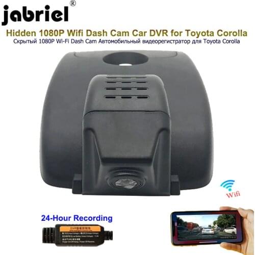 Jabriel for 2016 2017 2018 2019 2020 Toyota corolla Hidden Wifi 1080P Dash Camera Car Dvr Car Camera android IOS 24H recorder