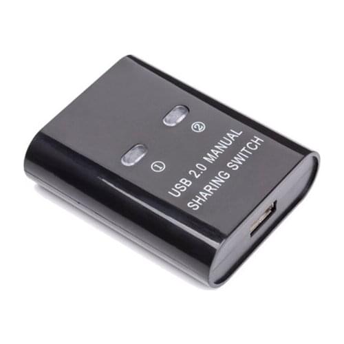 USB Sharing Switch USB 2.0 Peripheral Switcher Adapter 2 Computers Shared hub