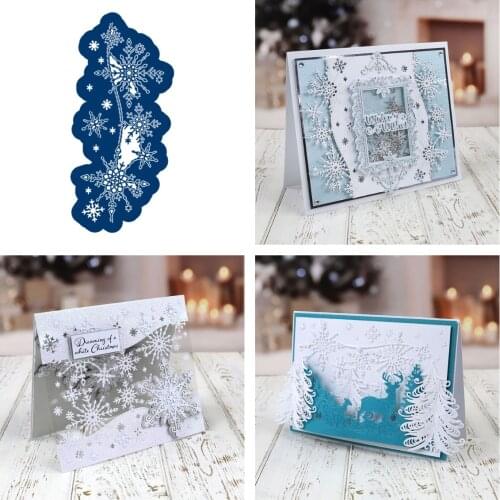 Shimmering Snowflakes Cutting Dies Scrapbook Dariy Decoration Stencil Embossing Template DIY Greeting Card Handmade Maker Photo
