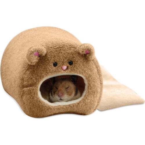 Lovely Rats Hamster Winter Warm Fleece Hanging Cage Hammock Cute House With Bed Mat For Small Furry Animals 2020 Dropshipping