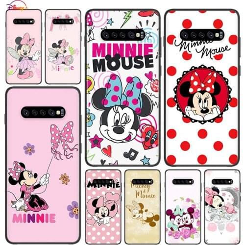 Soft TPU Minnie Mouse Cute Silicone Cover For OPPO Realme Narzo 20 C15 C12 C1 C2 7i 7 6S 6 5 3 2 Global Pro Black Phone Case