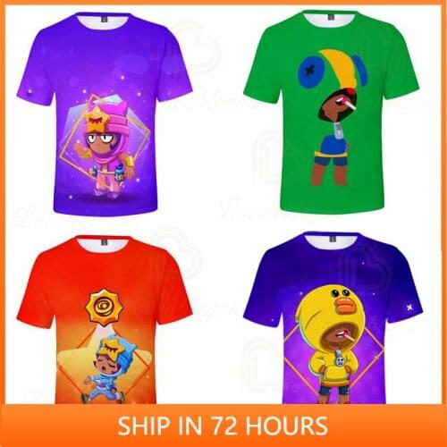 Teen Clothes Colt Nita Rosa and Shooting Star, Game 3d Fashion Boys Girls Tops T-shirt Shark Leon Childrens Wear Kids t shirts