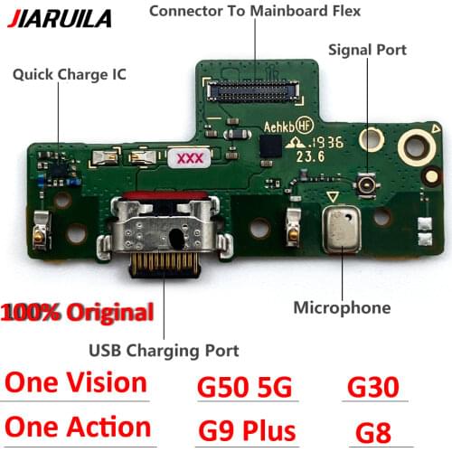 Charger Board PCB Flex For Motorola Moto One Vision / One Action USB Port Connector Dock Charging Ribbon Cable