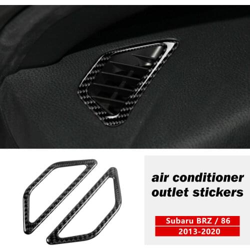 Carbon Fiber Dashboard Air Vent Outlet Trim For Subaru BRZ Toyota 86 2013-2020