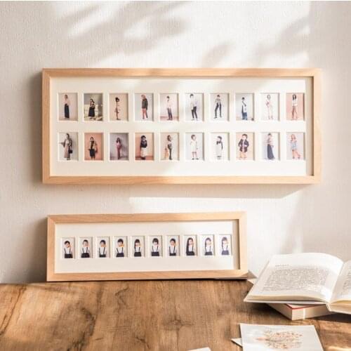 Solid wood record hundred days baby commemorative frame, child ID photo frame, set up childrens image frame
