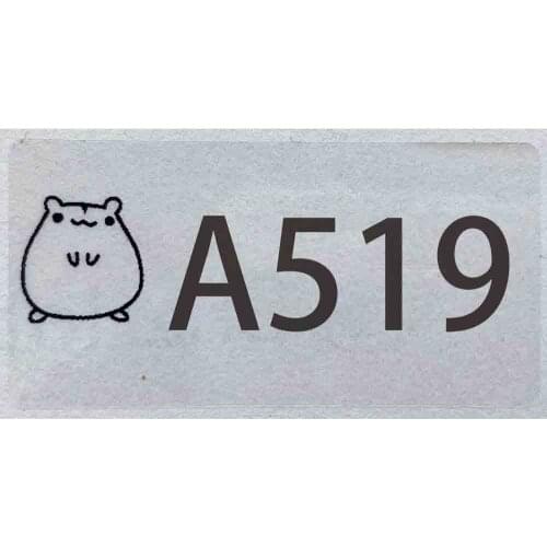 Simple Numbers Letters Stickers Transparent Custom Size Films for Children