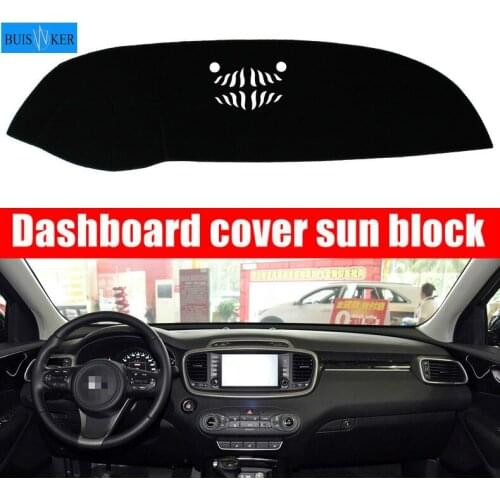 For kia sorento 2015 2016 2017 2018 Dashboard Cover Sun Shade Non-slip Dash Mat Pad Carpet Car Stickers Interior Accessories