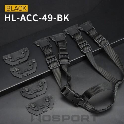 Tactical Fast MK Helmet Chin Strap Tactical Airsoft Adjustable Military Wargame Helmet Chin Strap for Hunting Cycling Sports