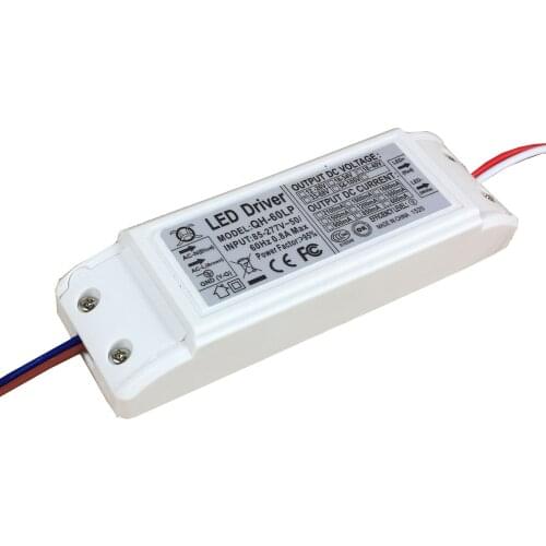 85-277V High PFC 95% Non Flicker LED Driver with Lead Wire CE FCC Approved