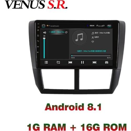 VenusSR Android 8.1 2.5D car dvd for SUBARU Forester Radio 2008-2012 multimedia GPS Radio stereo gps navigation