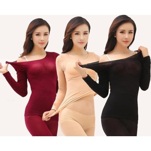 37 degrees Celsius underwear womens ultra-thin warm temperature thermal underwear set spontaneous hot