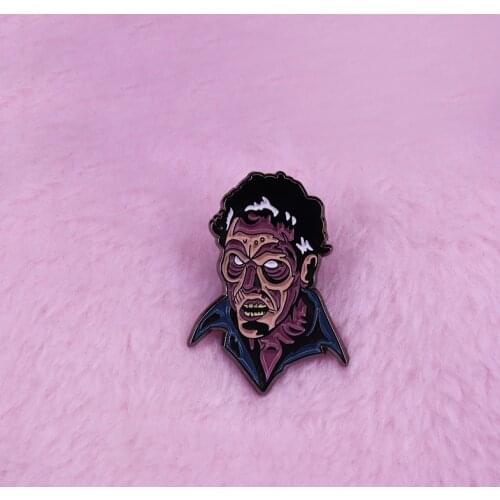 Ash Williams pin from classic Evil Dead series horror demon zombie collection