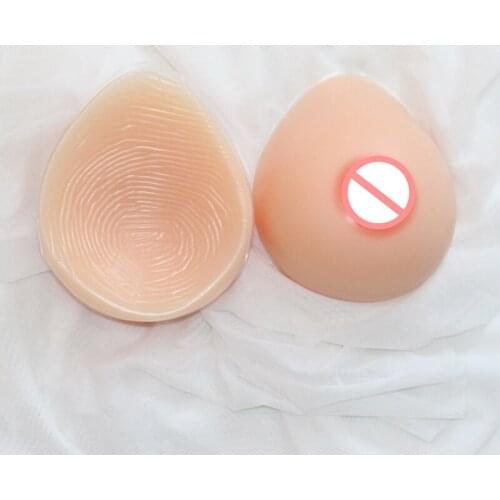 1 Pair Self-adhesive Silicone Waterdrop Shaped Fake Boobs Breast Forms Enhancer Mastectomy Crossdresser Drag Queen Transgender