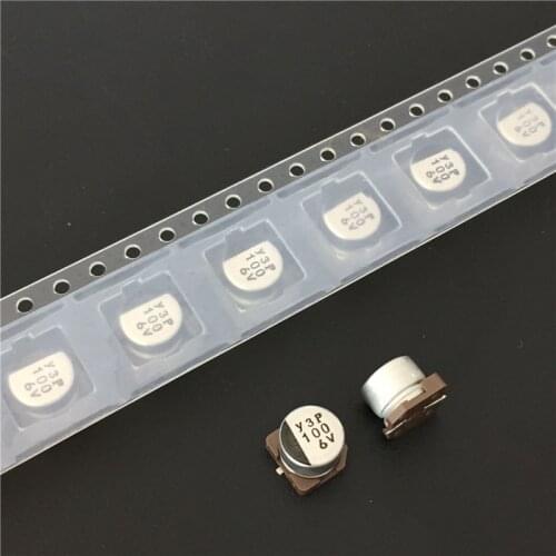 100pcs 100uF 6.3V NICHICON WF series 6.3x5.4mm 6.3V100uF Low Impedance Chip type SMD Aluminum Electrolytic Capacitor