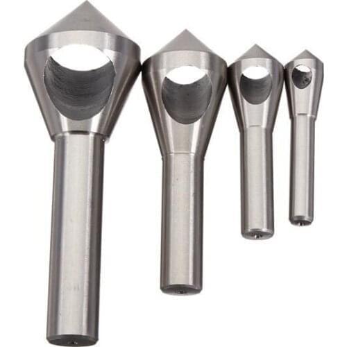 2 Sets/lot _ 4pcs/sets Countersink & Deburring Bits 2-5mm/5-10mm/10-15mm/15-20mm