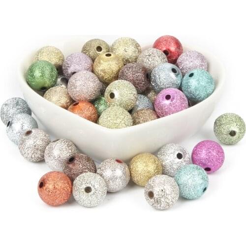 6-14mm Mixed Wrinkle Acrylic Beads Charm Loose Spacer Beads For Jewelry Making DIY Needlework Bracelet Accessories