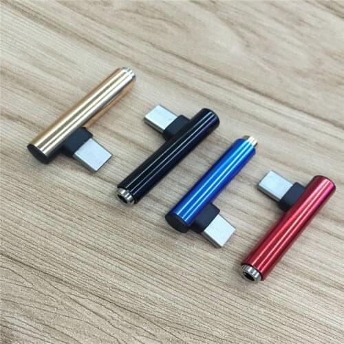 USB Type C to 3.5mm Jack Headphone Adapter AUX Audio USB C Earphone Angled Connector For Cellphone Google Nexus 6P 5X LG G5 G6