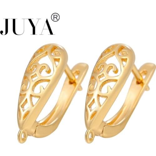 Accessories for Jewelry Making Sliver Gold Zircon Copper Earring Hooks Jewellery Making Supplies Earring for women