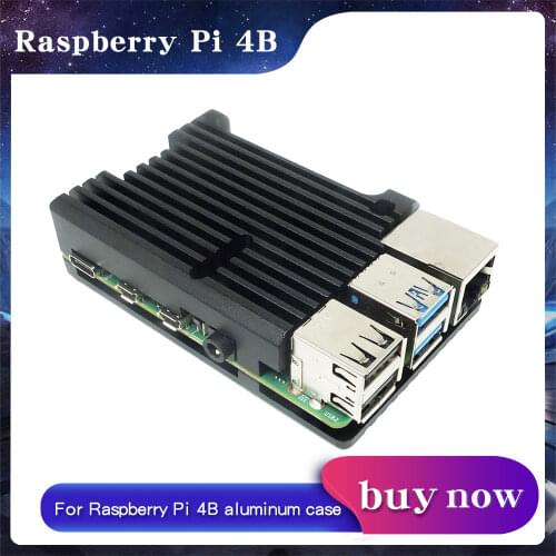 Raspberry Pi Aluminum Case Passive Cooling Allory for Raspberry Pi 4 Metal Box Enclosure for Raspberry Pi 4