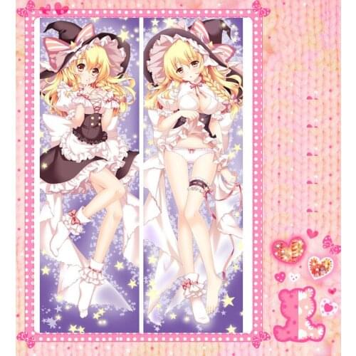 Anime Cartoon TouHou Project Peachy Poly Microfabric Double Bolster Hugging Pillow Case Cover Pillowcase Peach Skin 2 Way 2033