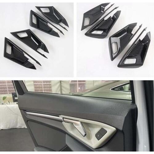 Car Interior Door Handle Bowl Cover Trim Styling For Audi A3L 2021 Auto Accessories Molding 4pcs/set