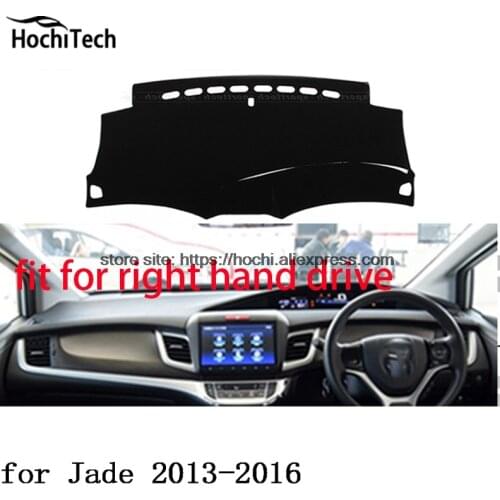 For honda jade 13-16 right hand drive dashboard mat Protective pad black color car-styling Interior Refit Sticker Mat products