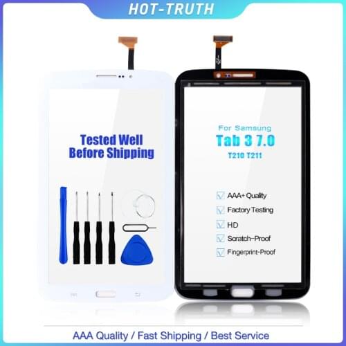 For Samsung Galaxy Tab 3 7.0 SM-T210 SM-T211 SM T210 T211 Touch Screen Digitizer Glass Panel Sensor Tablet Replacement