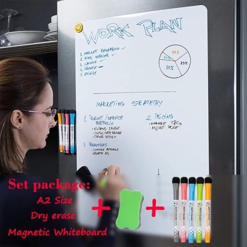 A2 Size 420x594mm Whiteboard Magnetic Dryerase White Boards Monthly Weekly Moterm Planner Calendar Table Drawing Message Board