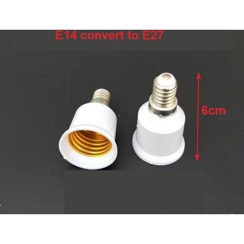 E14 E27 Lamp holder converters 6cm E14 convert to E27 converters