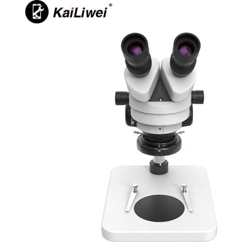 Kailiwei Micro Soldering Tool Binocular Zoom Stereo Microscope for Mobile Phone Repair with Light
