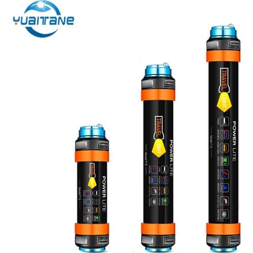 7800mAh Multifunctional Rechargeable LED Flashlight Camping Lantern Tent Light Mosquito Lamp Work Warning Light IP68 waterproof