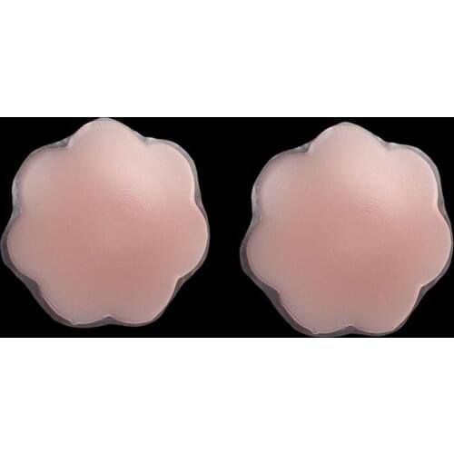New Nipple Cover Ultra-thin Stealth Milk Paste Hidden Flower-like Silicone Bra To Prevent Accidental Exposure