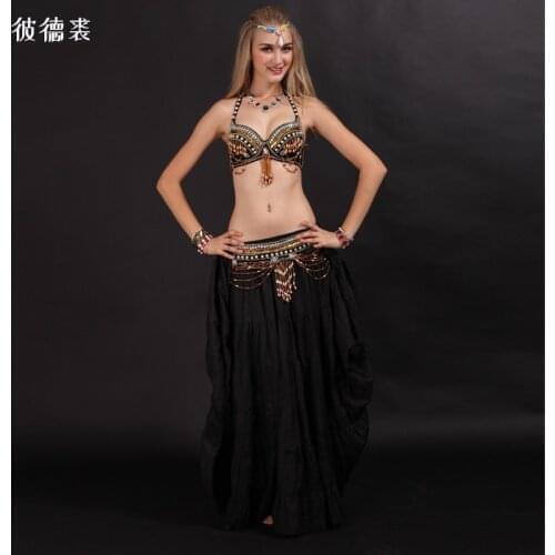 New Indian dance set pearl Embroidered Bra for belly dance