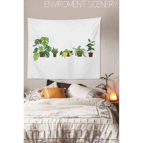 Hang Cloth Ins Simple Plant Department Tapestry Bedroom Student Dormitory Room Renovation Fabric Hogar Decorative Murale Chambre