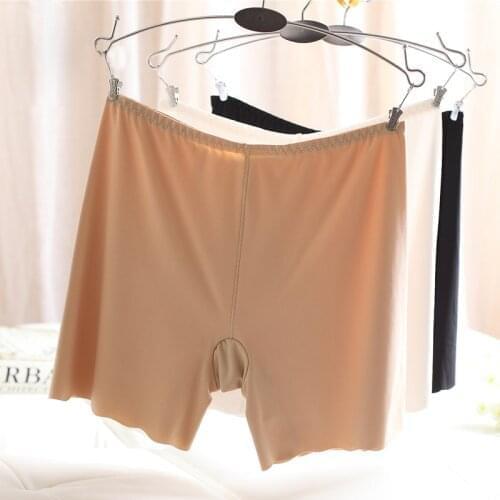 Everyday Women Seamless Ice Silk Panties Comfortable High Waist Stretch Solid Safety Short Pants Frmale Intimates