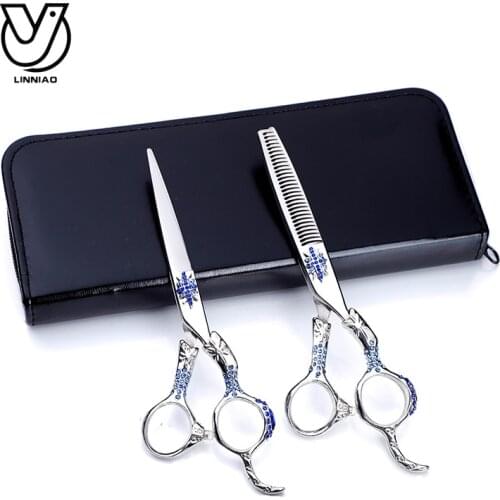 Salon Professional Barber Shop Hair Cutting Tools Hairdressing Scissors Styling Tools Shears Regular Flat Teeth Blades Comb