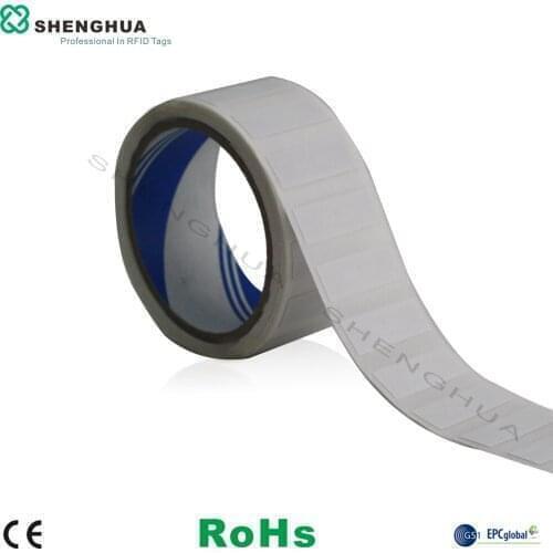 10pcs/lot Stickers High Performance UHF Passvie Smart RFID Label 39*14mm Blank Paper Warehouse asset tracking system EPC GEN 2