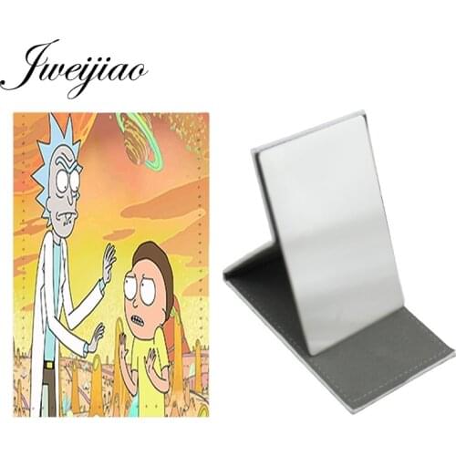 Youhaken Anime Character Creative Multi-styling Makeup New Mirror Pocket Mirror Stainless Steel Leather Fashion Trend Design