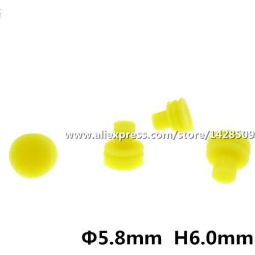 100Pcs Automotive Plug Dummy Plugs Are Used To Blind Unused Terminal Holes Silicone Rubbers Wire Seal 281934-2
