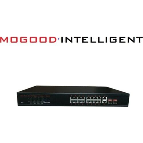 150M transmission distance 16 ports POE 100M switch 2 ports 1000M up link for CCTV camera