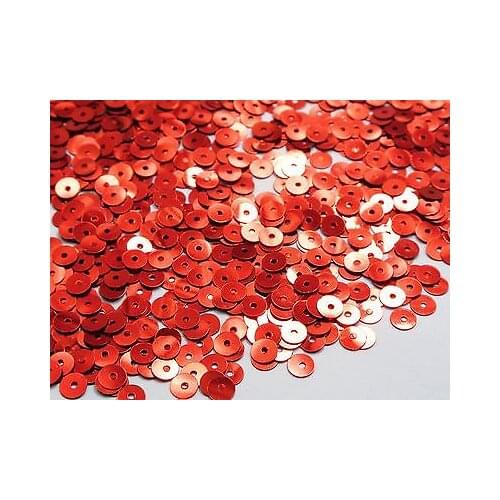 8000 Red 5mm Flat Round loose sequins Paillettes sewing Wedding craft