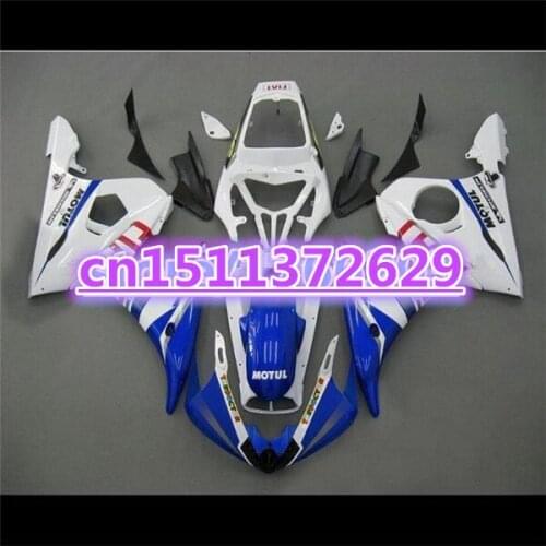 ABS Fairing bodywork for YZF R6 2003 2004 2005 YZF-R6 03 04 05 blue white YZFR6 600 03-05 fairing kit-Dor D