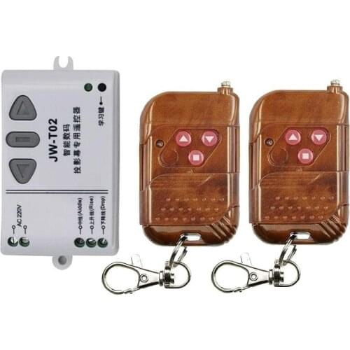 AC 220V Motor RF Wireless Remote Control Switch 220V UP&DOWN 2* Remote controller Motor Forwards Reversing Remote Switch
