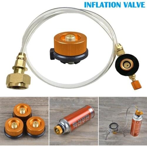 Outdoor Gas Stove Propane Refill Adapter Flat Cylinder Tank Coupler For Camping Home Flat Gas Tank Inflation Valve