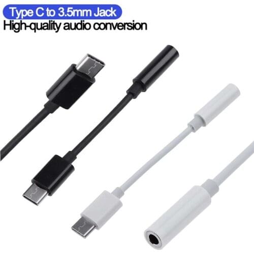 Type C 3.5 Jack Earphone Audio Aux Cable For Xiaomi Huawei USB To 3.5mm Headphones Adapter For SAMSUNG Galaxy Note 10 20 S10 S20