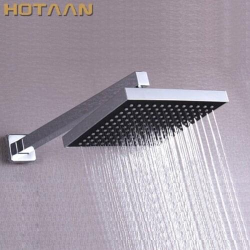 Free Shipping Chrome Finished Wall Mounted 20x20cm Water Saving Square Rain Shower Head with arm,Chuveiro Ducha Quadrado YT-5153
