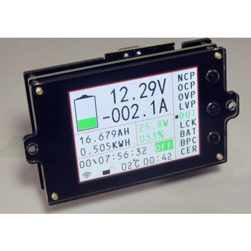 DC 500V Multimeter Digital Voltmeter Ammeter Battery Charging Coulometer Power Energy Watt Volt Amps Voltage Meters