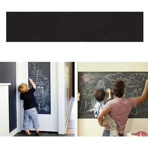 200x40cm Chalkboard Blackboard Stickers Removable Vinyl Draw Erasable Blackboard Kids Learning Office Notice Board Message Gift