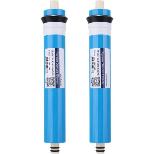 EAS-2Pcs ULP1812-50 Residential Water Filter 50 Gpd RO Membrane NSF Used for Reverse Osmosis System